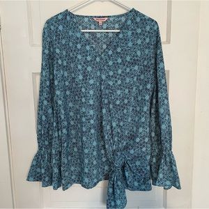 Juicy Couture V-Neck Blouse Size Large